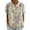 Beige, variant on ZOHIUM Women Summer Tops Summer Tops for Women 2024 Women's Linen Lapel Art Floral Round Neck Button Loose Pullover Top Casual Shirt T Shirt Womens Summer Clothes (White,XL)