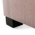 thumbnail image 5 of Quran Contemporary Fabric Club Chair, Light Blush and Dark Brown, 5 of 7