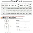 thumbnail image 3 of Jacenvly Summer Savings Loose Women Summer Pants Printing Half Sleeved Shirt Casual Two Piece Suit Plain Round Neck Comfortable Plus Size Womens Clothes Black, 3 of 3