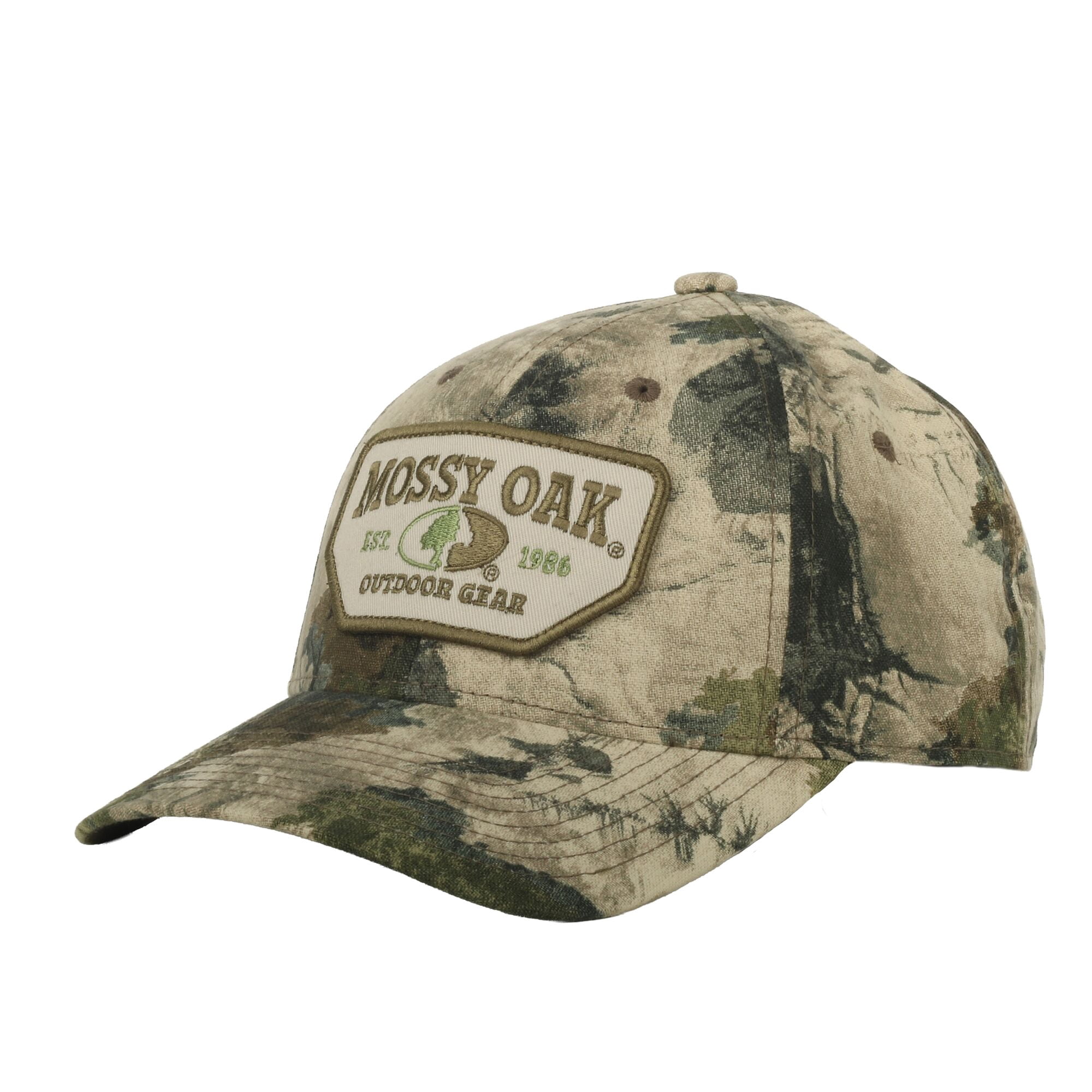 Mossy Oak® Terra Gila Camo Hunting Cap – Full Fabric, Scout Patch, Snapback, One Size