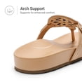 thumbnail image 2 of DREAM PAIRS Women's Cushioned Arch Support Flip Flops Water-Friendly TPU Thong Sandals with Supportive Footbed Casual Summer Beach Walking Slippers, 2 of 6