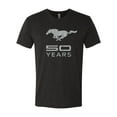 thumbnail image 2 of Wild Bobby, Ford Mustang Logo 50 Years Vintage Emblem, Cars and Trucks, Men Premium Tri Blend Tee, Vintage Black, XX-Large, 2 of 4