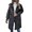 Black, variant on Noarlalf Womens Winter Coats, Puffer Jacket Womens, Jackets for Women, Solid Color Thickened Long Padded Coat with Double Side Large Pockets and Detachable Hat Winter Coats for Women Black L