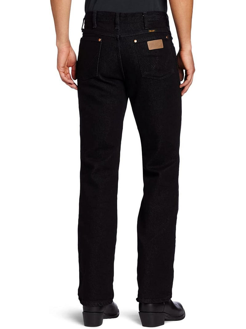 Wrangler Men's Cowboy Cut Stretch Slim Fit Jeans, W33 L30, 0938BLK