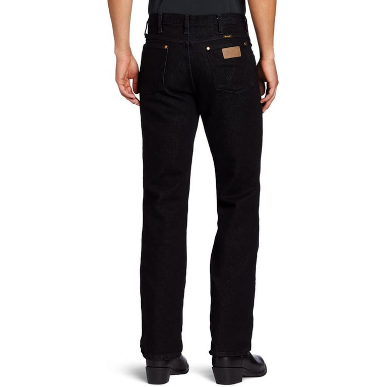 Wrangler Men's Cowboy Cut Stretch Slim Fit Jeans, W33 L30, 0938BLK