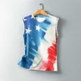 thumbnail image 4 of Fourth of July Tank Tops for Women Womens Memorial Day Tank Top Women American Flag Tank Womens Patriotic Blouses Women's Casual Independence Day Sleeveless Round Neck Tops, 4 of 5
