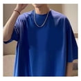 thumbnail image 4 of Camiseta con estampado de letras para hombre, blusa superior informal holgada de manga corta con cuello redondo, primavera y verano, 4 of 8