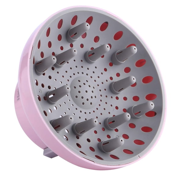 Hairizone Difusor de cabello universal adaptable para secadores con D-1.7 pulgadas a 2.6 pulgadas para cabello rizado u ondulado rosa