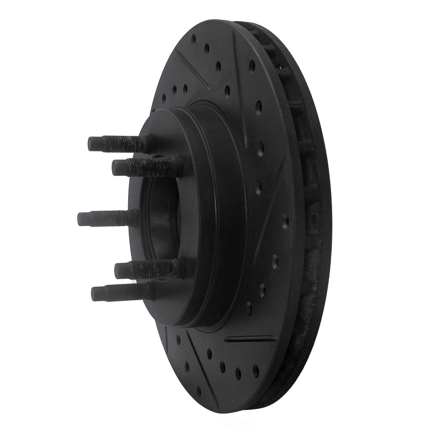 Dynamic Friction Company 633-54140R DFC Brake Rotor - Drilled And Slotted - Black