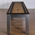 thumbnail image 4 of Playcraft Genoa 14’ Pro-Series Shuffleboard, Walnut on Silver, 4 of 11