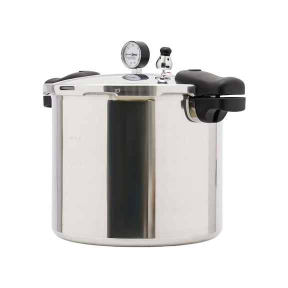 Dwellnix Pressure Cooker Aluminum Alloy, Fast Heating, 90Kpa High Pressure with Safety Valve and Pressure Dial Gauge