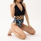 thumbnail image 4 of Traje de baño de una pieza con estampado elegante para mujer con correa ahuecada y decoración cómoda para mujer OAVQHLG3B Store lin121212, 4 of 4