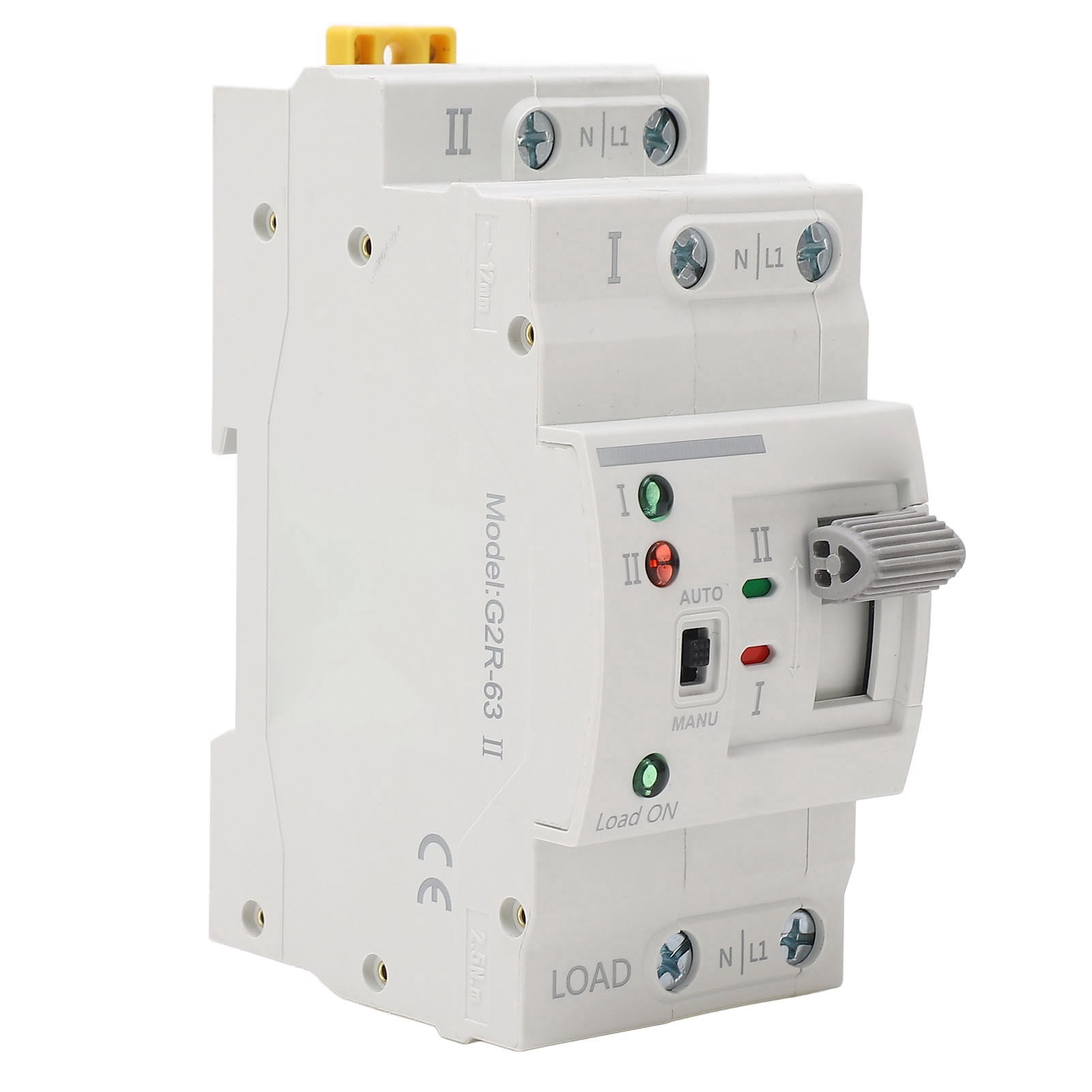 DEWIN Automatic Transfer Switch, Dual Power Automatic Transfer Switch 2P 16A ATS Electrical Circuit Generator Changeover Switch (220V AC)