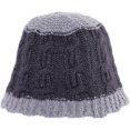 thumbnail image 4 of CoCopeaunts Bucket Hats for Mens Foldable Fashion Solid Color Knit Hat Wide Brim Outdoor UV Protection Warm Crochet Winter Hats, 4 of 8