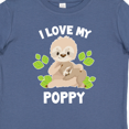 thumbnail image 4 of Inktastic Cute Sloth I Love My Poppy with Green Leaves Boys or Girls Baby T-Shirt, 4 of 5