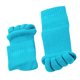 thumbnail image 1 of Soidarity 1 par de calcetines transpirables de algodón para pedicura, amigables con la piel, lavables, todo incluido, calcetines de alineación Cuidado de los pies Azul oscuro, 1 of 6
