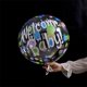 thumbnail image 1 of Globo Transparente Impreso De 18 Pulgadas Para Cumpleaños/Boda De Papel De Aluminio/Decoración De Fiesta, 1 of 4