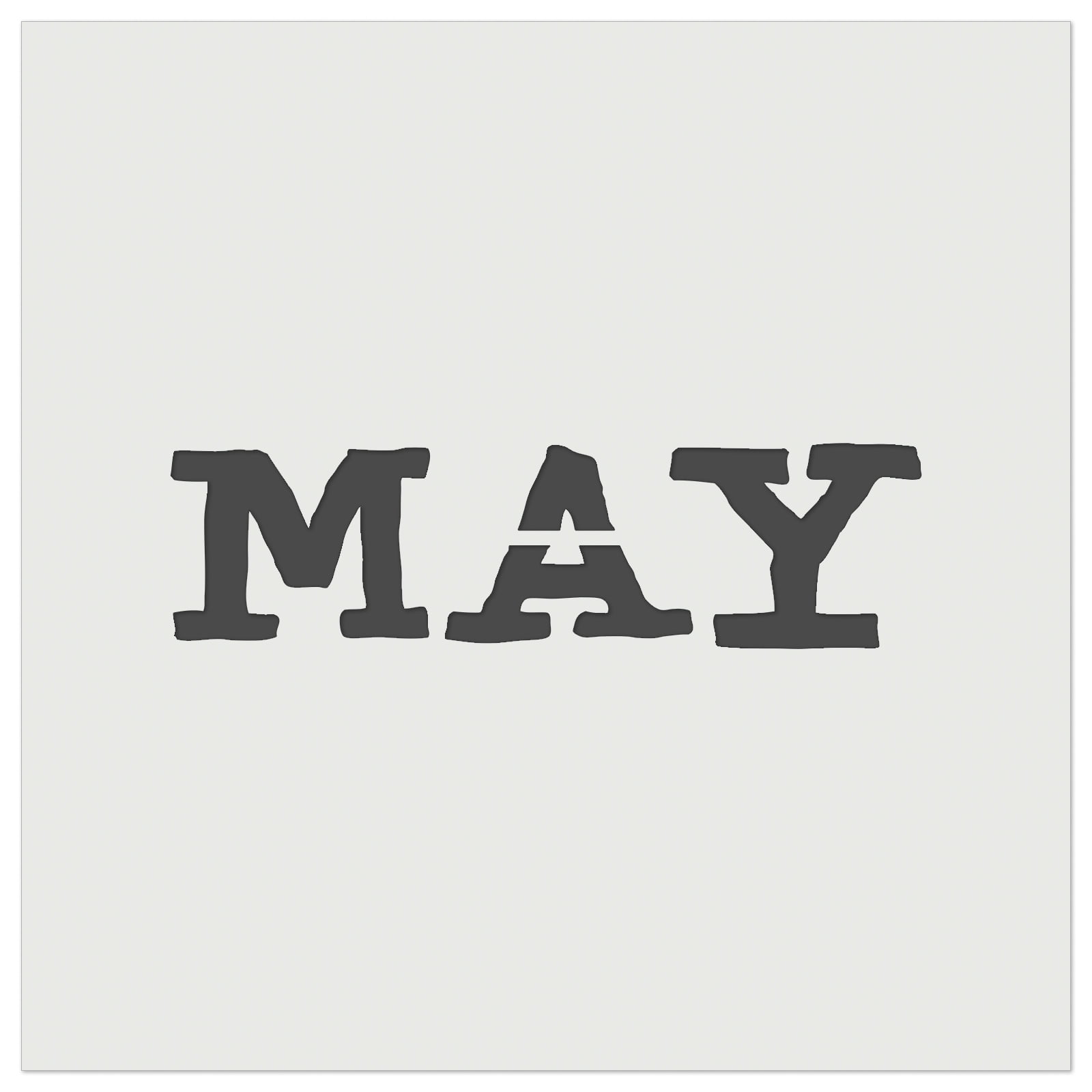May Month Calendar Fun Text DIY Cookie Wall Craft Stencil 4 5 Inch may-month-calendar-fun-text-diy-cookie-wall-craft-stencil-4-5-inch