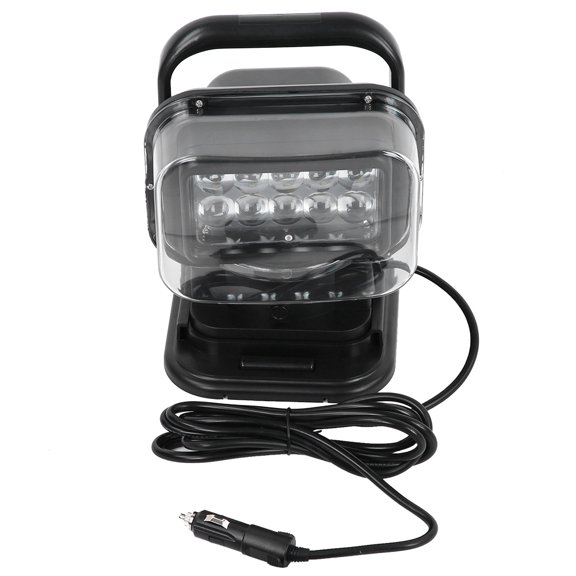 Luz LED De 50W Luz De Alto Brillo Control Remoto Base Magnética 360 Grados Rotación Fuerte Universal Para Camiones Autos SUV Ingeniería Vehículos Negro 23x20x20cm
