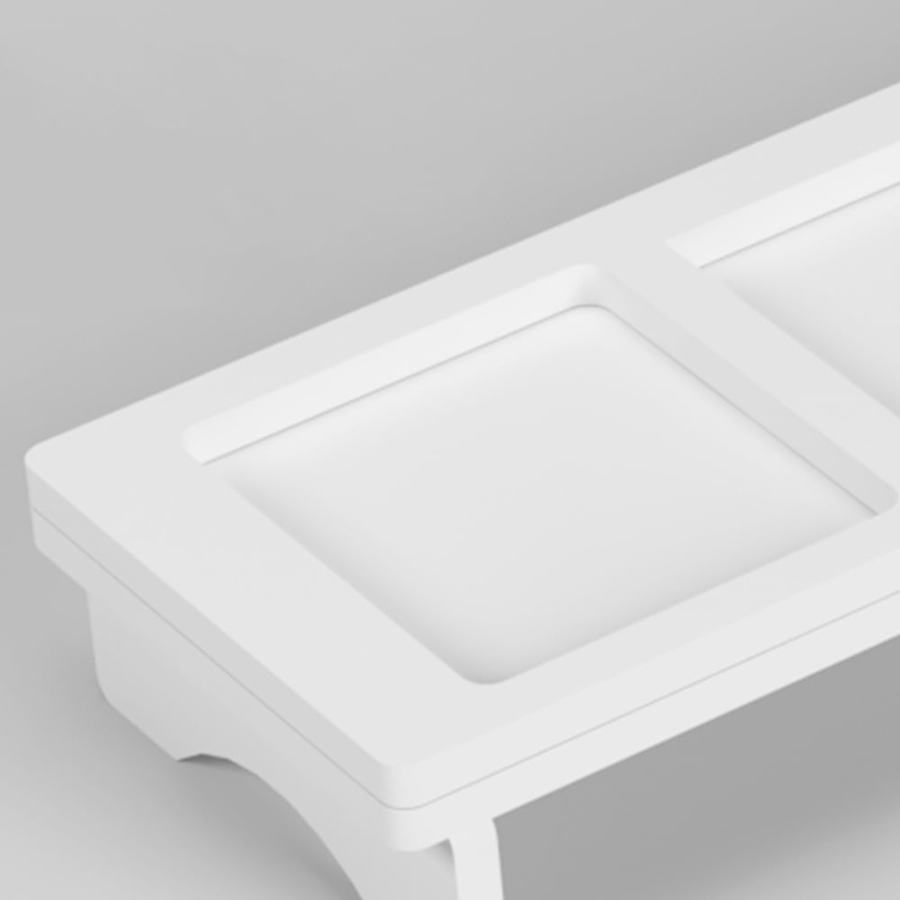 Kepooman Wooden Small Table Top Shelf for Home and Office, White Kepooman Wooden Small Table Top Shelf for Home and Office, White