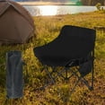 thumbnail image 4 of Silla Plegable para Acampar, Silla Plegable, Práctica Silla de Playa Portátil Antideslizante, Silla Lunar Al Aire Libre para Picnics de Pesca en El Pa Negro, 4 of 8