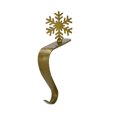 thumbnail image 1 of Gancho para calcetines de Navidad, soporte de metal antideslizante para colgar adornos y guirnaldas en la repisa., 1 of 7