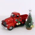 thumbnail image 5 of Metal Snowflake Red Farm Truck Christmas Centerpiece Holidays Home Furnishing Decoration Christmas Truck, 5 of 6