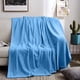 thumbnail image 1 of Manta Polar de 230 X 200 Cm, Color Azul Marino, Gris, Azul y Caqui, Gruesa, Suave y Cálida, de Franela, Duradera, Ligera y Acogedora para Cama, Sofá, Viajes, Uso Durante Todo El Año., 1 of 6