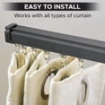 thumbnail image 2 of Ceiling Curtain Track Set - 3ft-16.4ft / 5 Meter - Ceiling Track for Curtains-Room Divider - Curtain Track Ceiling Mount For Living Room Bedroom Drop Ceiling Shower-Ceiling Track System  Black, 2 of 12