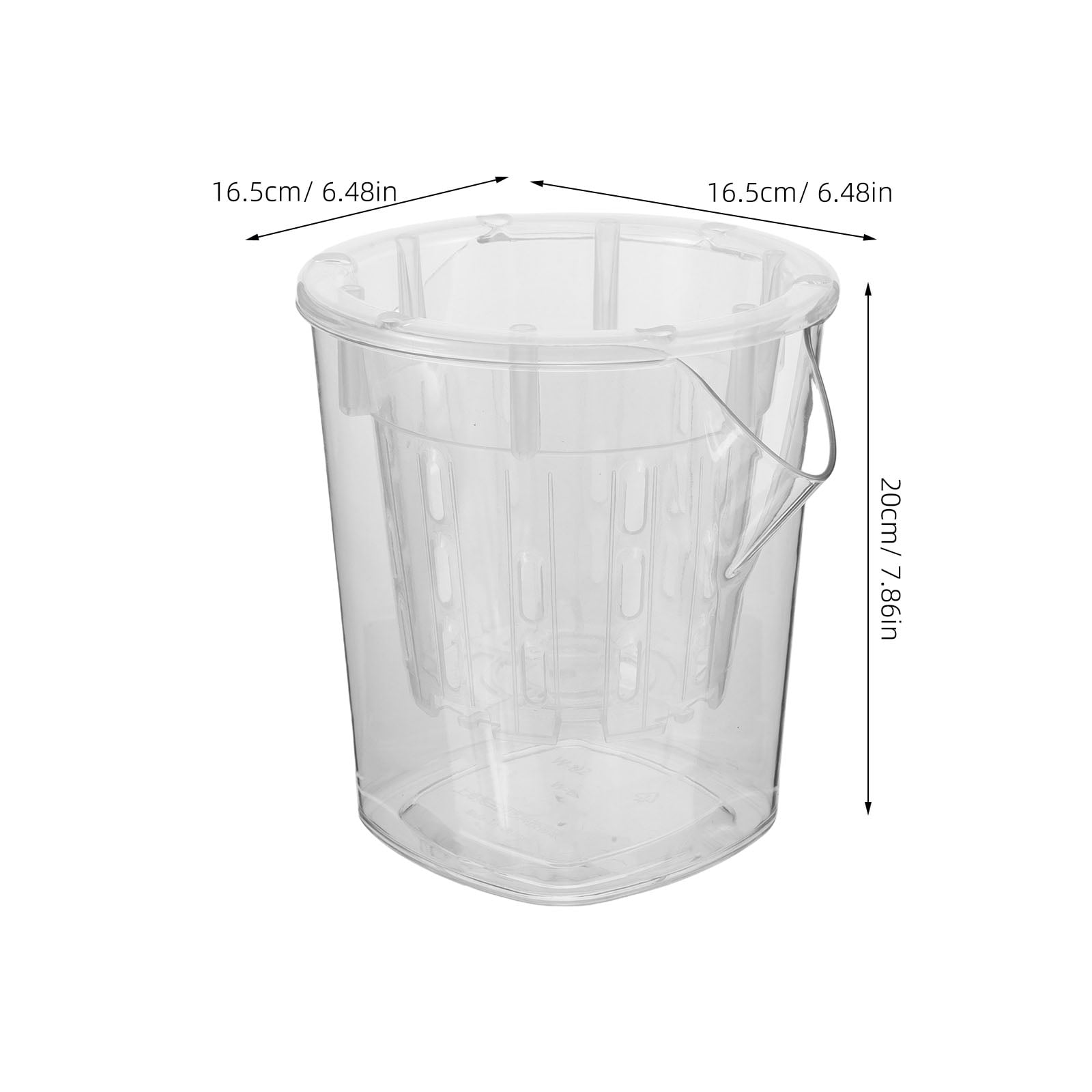 LOLIPPYY Transparent Orchid Flower Pot with Drainage Holes, Breathable Hydroponic Resin Planter for Indoor Gardening and Home Plants