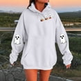 thumbnail image 2 of BangWanChi Women's Halloween Printed Hoodies Casual Long Sleeve Blouse Hooded Sweatshirts Top, 2 of 4