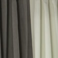 thumbnail image 6 of 3S Brother's Solid Combined Mix and Match 4 Panels Curtains with 2 Color Combination Velvet Look Hanging Back Tap & Rod Pocket Bedroom Office Windows Luxury Home Decoration 28"x63" Cream-Stone, 6 of 7