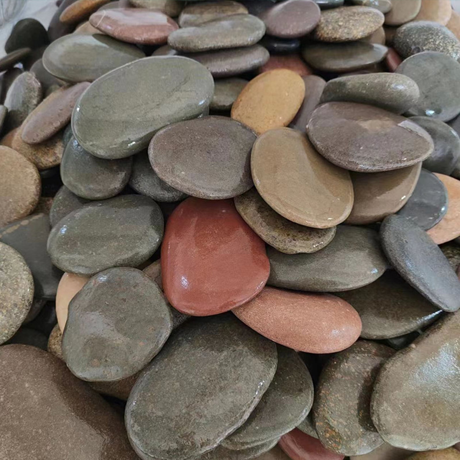 Opvise Smooth Natural Stones for Rock Painting Art Supplies - DIY Crafts, Home & Garden Decor, Personalized Gift Making