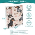 thumbnail image 5 of Cute Dachshunds Dog in Clothes Hardcover 3 Ring Binder 1.5” Round Rings Letter Size Paper Pockets for School Office Supplies, 5 of 9
