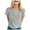 Gray, variant on TSADFHJI White Tshirt Women Crewneck Women's Cancer Printed T Shirt International Publicity Moon Short Sleeved Shirt Xxxxl