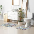 thumbnail image 2 of GZHJMY Watercolor Cactus Pattern with Flowers Prickly Bath Mat for Bathroom Rugs Rectangle Carpet for Shower, Fluffy Absorbent & Machine Washable, 16x24 Inch Carpet Runner, 2 of 5