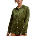 thumbnail image 2 of Button Down Shirts for Women Work Business Tops Long Sleeve Collared Solid Color Summer 2026 Dressy Blouses, 2 of 5