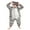 Dark Gray Zebra, variant on Nituyy Kids Jumpsuit, Long Sleeve Hooded Animal Romper Cosplay Costume Pajamas Loungewear for Boys Girls