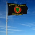 thumbnail image 2 of Dutern Double Sided 24th Infantry Division Division Flag Military Banner 3 Ply with Brass Grommets 2x3 Feet, 2 of 4