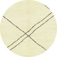 thumbnail image 1 of Ahgly Company Indoor Round Abstract Khaki Gold Solid Area Rugs, 4' Round, 1 of 6