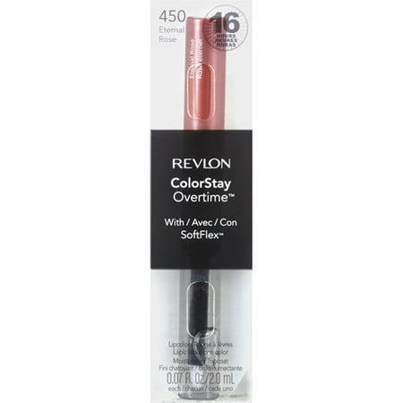 Revlon ColorStay Overtime with SoftFlex 450 Eternal Rose Lipcolor, 0.07 ...