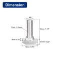 thumbnail image 2 of Paquete de 20 Tornillos T-Slot, Tornillo de Cabeza de Martillo M8 x 30mm para Perfil de Extrusión de Aluminio Serie 4040, 2 of 6
