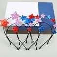thumbnail image 5 of FENOHREFE Party Headband All Ages Glittering Powder Star Hairhoop for Adult Children July 4th Hairhoop Music Festival Props, 5 of 7