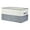 Grey 21.7*13.8*12in, variant on Unique Bargains Fabric Storage Cube Storage Bin Storage Basket Grey 19.7*12*8in