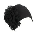thumbnail image 1 of Chapeau Rétro pour Femmes avec Grandes Fleurs, Turban Jaune, 1 of 2