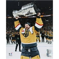Adin Hill Vegas Golden Knights Autographed 2023 Stanley Cup Champions 8" x 10" Raising Cup Photograph - Fanatics Authentic Certified