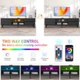 thumbnail image 4 of ENYOPRO LED TV Stand for 70 inch TV with Storage, Black TV Stand with 2 Cabinet and 2 Drawers, TV Console Television Stands for Living Room, 4 of 7