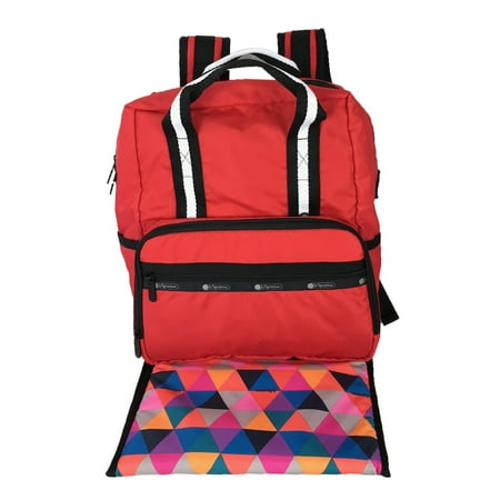 LeSportsac Eco Friendly Madison Diaper Bag Backpack, Fiery