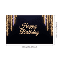 thumbnail image 3 of Golden Sparkle Birthday Banner Happy Birthday Festive Decoration Elegant Design for Birthday Party Indoor Celebration Event Decoration, 3 of 8