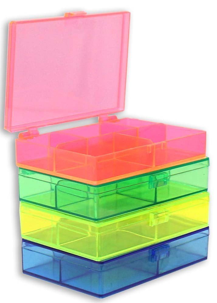 Set Of 4 Stackable and Colorful Storage Boxes : ( Pack of 1 Pc ...